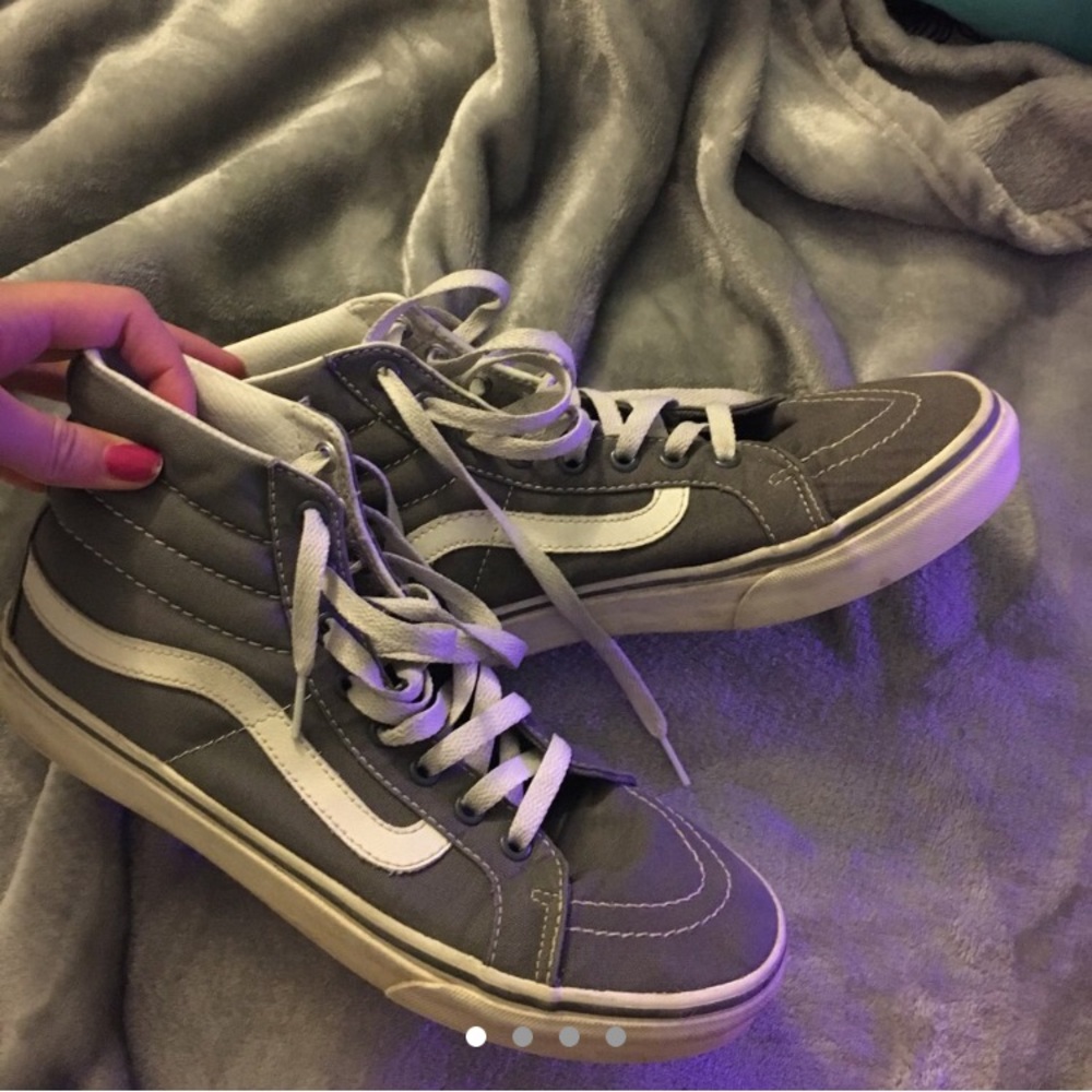 old skool grey hightop vans